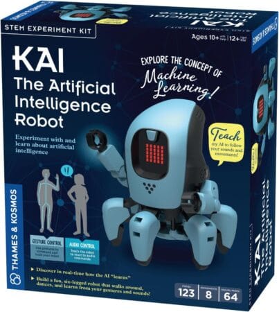 Thames & Kosmos Kai: The Artificial Intelligence Robot | Explore Machine Learning | Build an Innovative Smart Robot & Experiment with AI | App-Enabled for iOS & Android | Intro to AI for Kids 5 robot 1